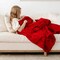 Faux Fur Sherpa Throw Blanket for Couch, 50"x60" Red Christmas Sherpa Fleece Reversible Soft Fuzzy Fluffy Shaggy Blankets for Sofa Bed Home Decor